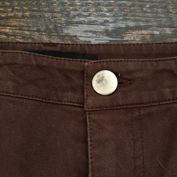 Y2K Womyn Brown Denim Stretch Jeans, 6 - Picture 5 of 6